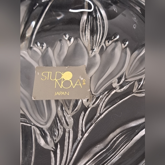 Vintage Mikasa Parisian Iris glass candy or trinket dish/Vintage - Picture 5 of 8